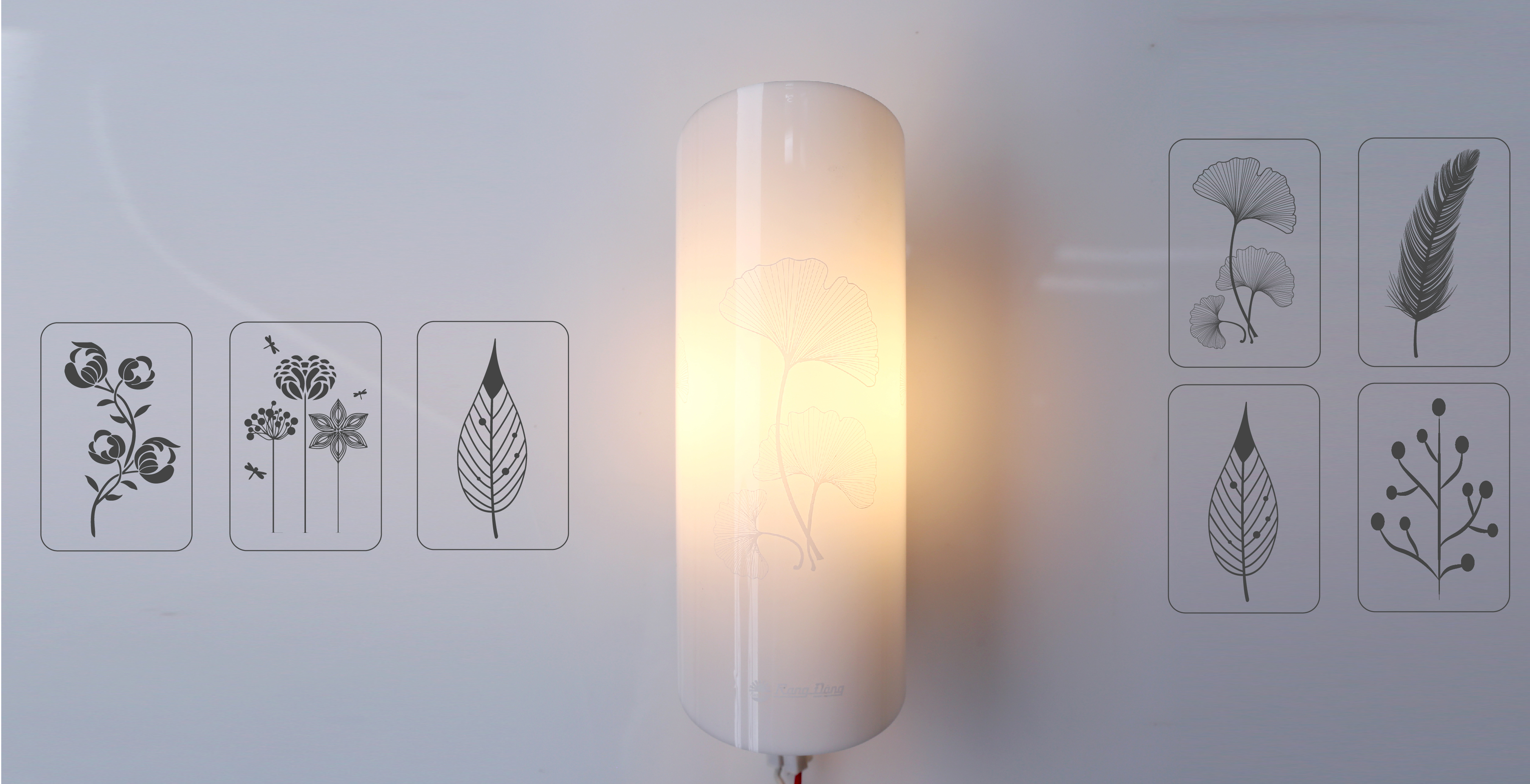 đèn gắn tường sử dụng bóng led dây tóc